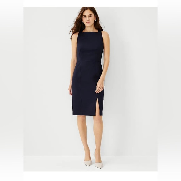 Ann Taylor Dresses & Skirts - New $149 ANN TAYLOR The seamed square neck dress sz 10P